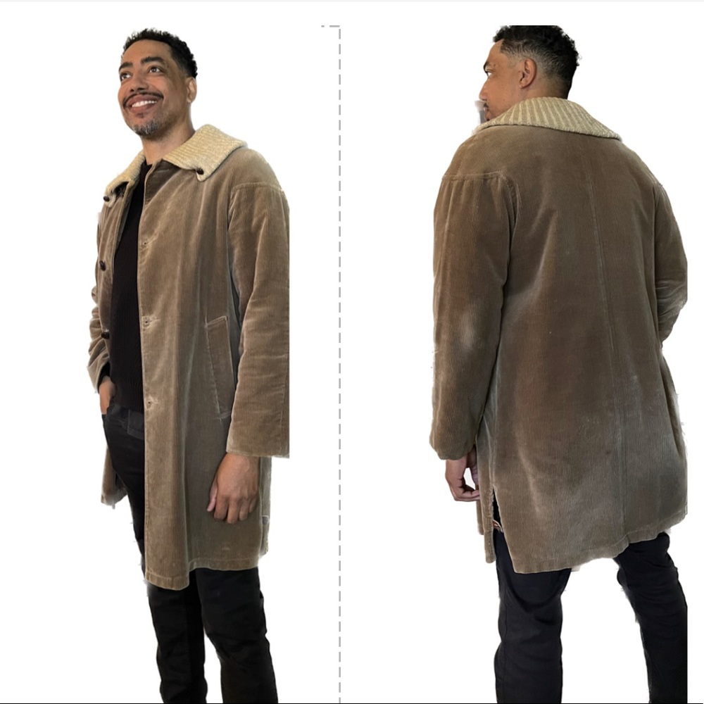 Vintage Mens corduroy jacked, Large brown